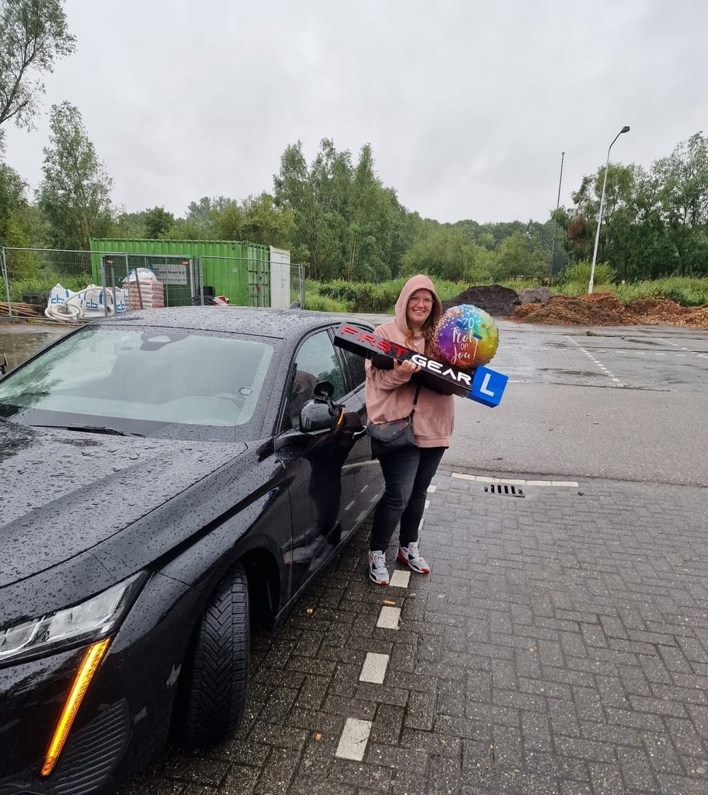 Geslaagde leerling van Rijschool First Gear